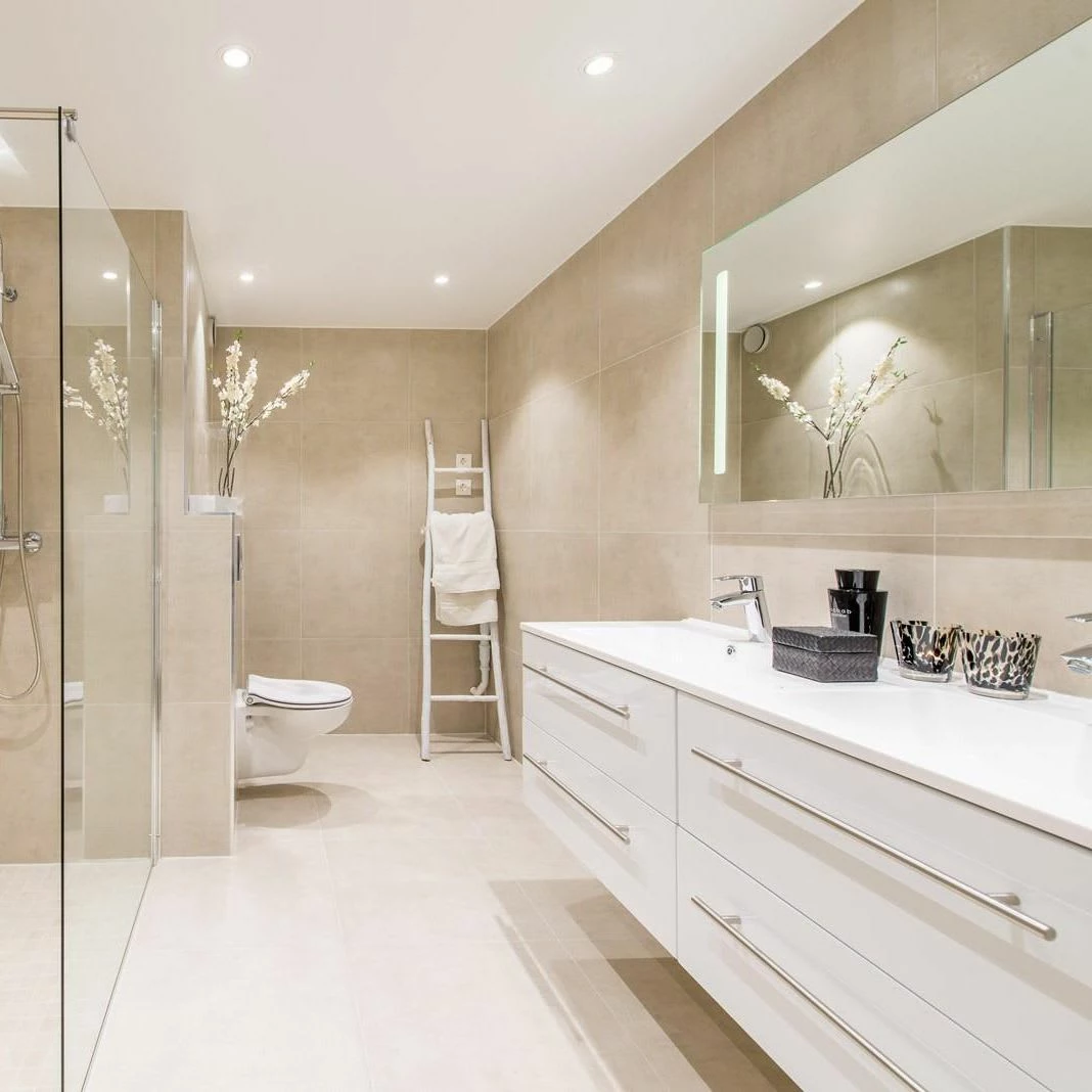 Cement White 60x60 Rectified 8 Cement White 60x60 Rectified - Bilde 6