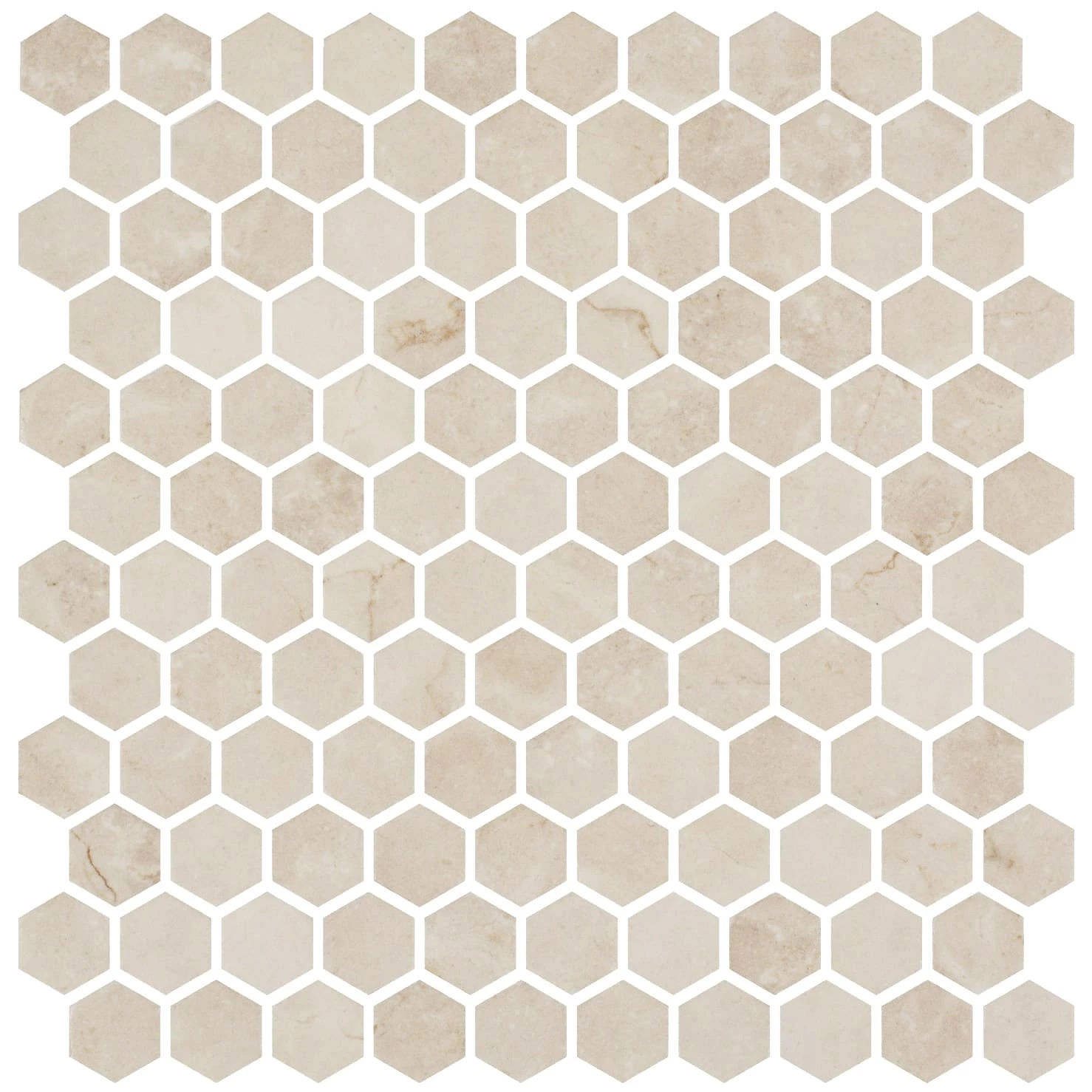 Hex Ecostones Crema Marfil Matte 3 Hex Ecostones Crema Marfil Matte
