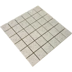 Mosaic Quartz Stone White 5x5