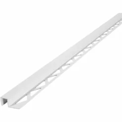 Hjørnelist Kantet Hvit 8mm 2,5m