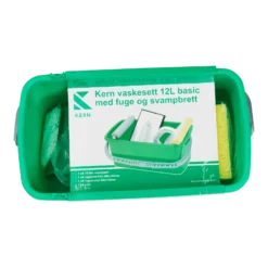 Kern Vaskesett 12L Basic Med Fugebrett Og Svamp