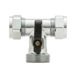 T-stykke Med Kran For Oppvaskmaskin 3/4"