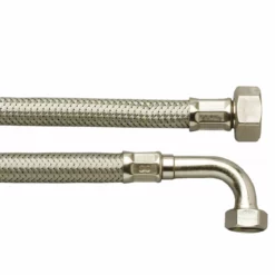 Tilkoblingsslange Kabinett 3/4" Vinkel X 1/2" Rett X 1,2m